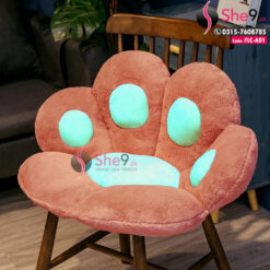 Paw Seat and Floor Cushion in Velvet Fabric